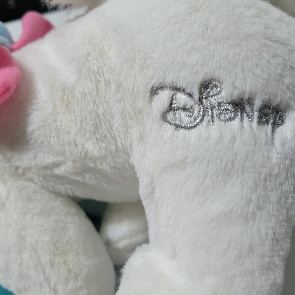 Disney Aristocats Marie 13 inch Plush Kitty Cat Pink Bow Bib Stuffed Animal Toy - Picture 7 of 9